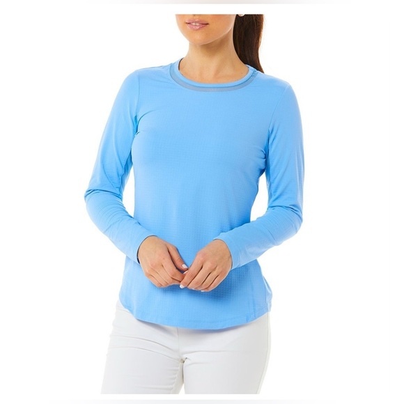 IBKÜL Womens Long Sleeve Set of 2 Pink and Blue Cooling Shirt UPF 50+ - Picture 16 of 16